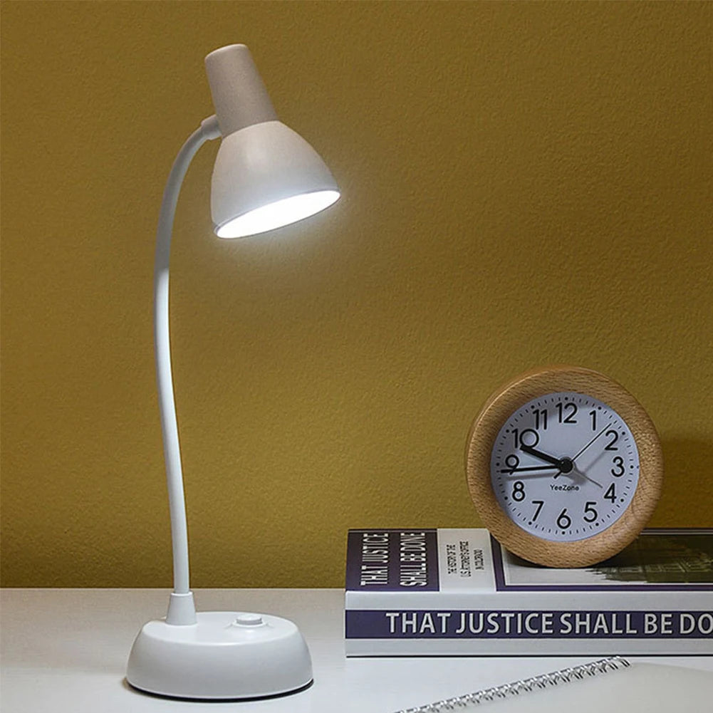 LED Eye Protection Book Night Light Adjustable Angle Mini Clip-On Study Desk Lamp AA Battery USB Plug-in for Bedroom Reading