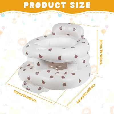 Baby Inflatable Sofa Children Infant Seat PVC Shining Foldable Portable Bath Chairs Table Stool Practice Sitting Sofa Seat