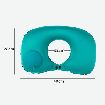 Travel Neck Pillow Comfortable Support Head 360 Degree Traveling Car Airplane Sleeping Head Supportive Press-inflatable Pillow