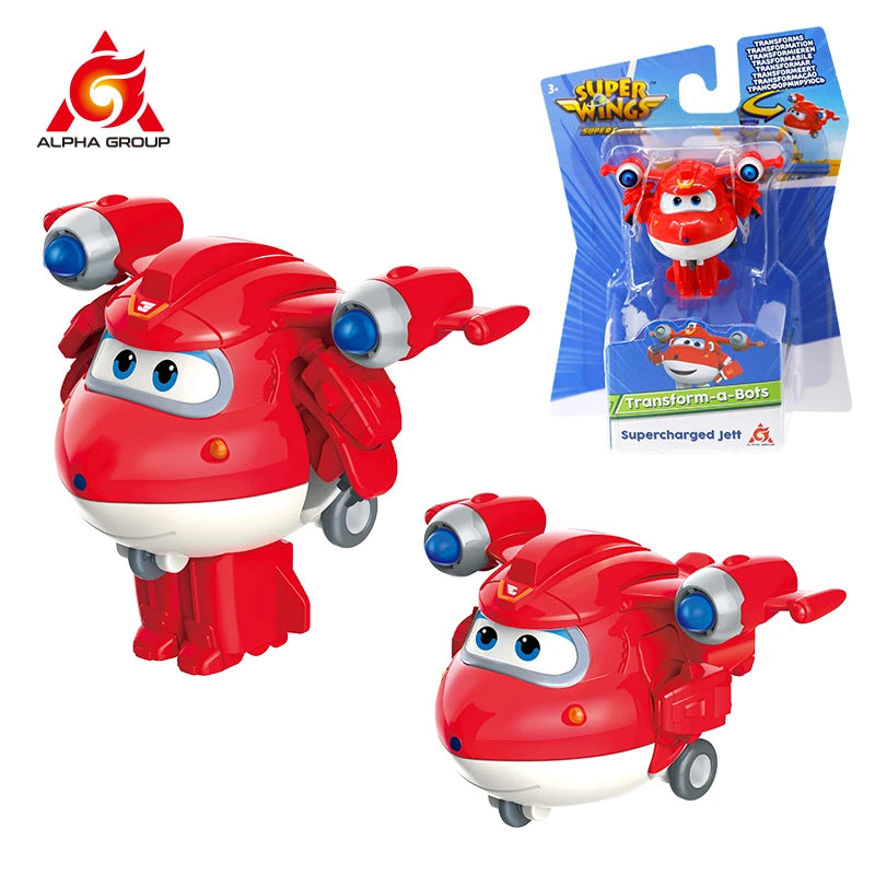 36 Types Super Wings 2" Scale Mini Transforming Anime Deformation Plane Robot Action Figures Transformation Toys For Kids Gifts