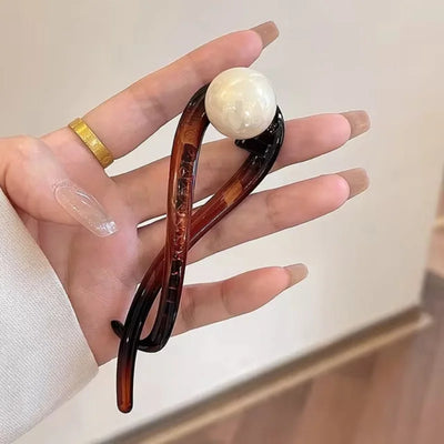 Korean Hair Clips for Women Elegant Back Hairpins for Girls Hair Accessories Vintage Barrettes Ponytail Clip Lady Headdress