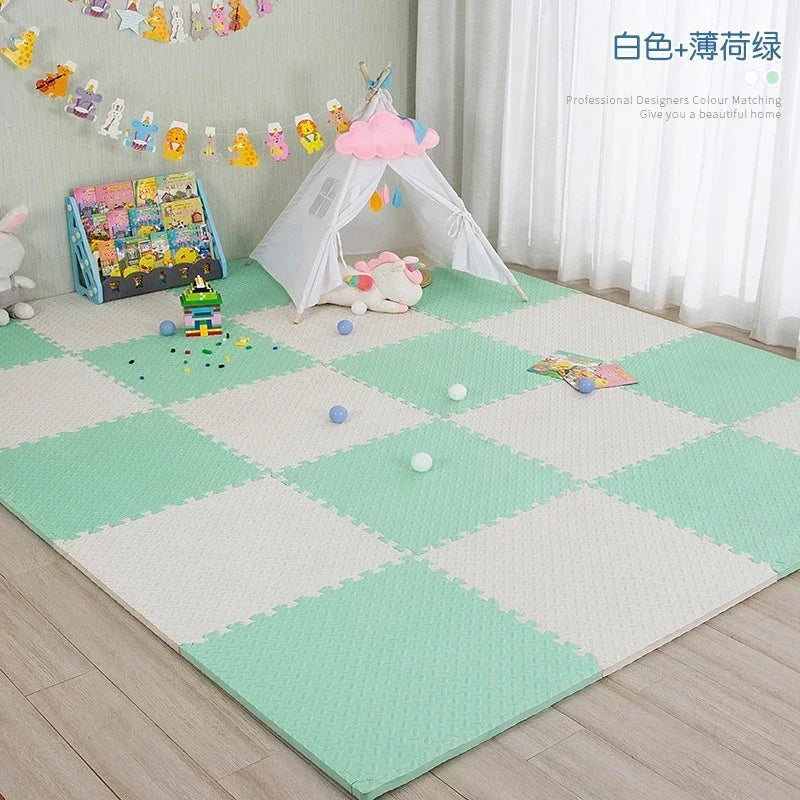 Foam Baby Play Mat Puzzle Mats Kids Interlocking Exercise Tiles Rugs Floor Tiles Toy Carpet Soft Carpet 30*30*1cm Goma Eva Floor