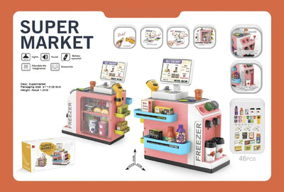 Children's Simulation Home Supermarket, Shopping Cash Register Toy, Puzzle Selling Store, 3 4 5 6 7 8 Years Old Girls Gift