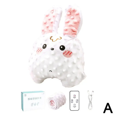 Babies Soothing Palms Pat Sleep Cute Plush Toy Baby Sleep Aid Electric Automatic Baby Patting Sleeping Doll with Remote Control