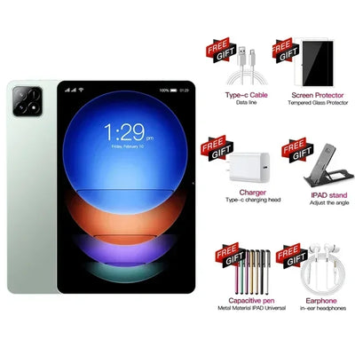 XIOA NEW Pad 7 Pro 2025 Global Version Original Tablet Android 14 Snapdragon 16GB 1024GB 5G Dual SIM Card WIFI HD 4K Tablet PC
