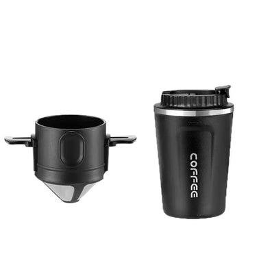 304 Stainless Steel Portable Coffee Filter Drip Coffee Tea Holder Reusable Mug  Dripper Tea Cup Set Pot Coffeeware