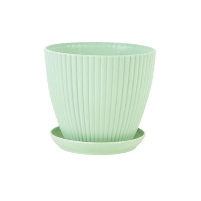 Home Garden Pots with Tray Planters Flower Plant Pots Multi Color Flower Seedling Nursery Pots with Tray for Outdoor Indoor FU