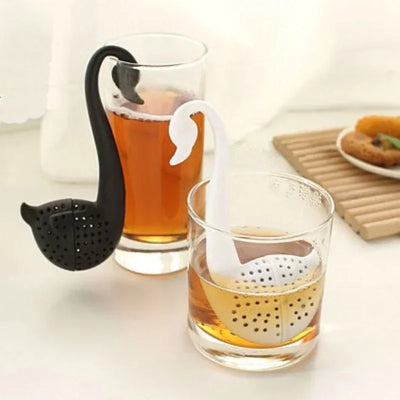 1pc Creative Swan Tea Infuser Environmentally Friendly Plastic Elegant Swan Tea Strainers Teaware Tea Infuser Kitchen Tools