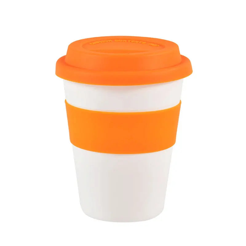 Reusable Water Cup Heat Insulated Outdoor Travel Travel Mug 400ml Hotel Cup With Silicone Lid Drinkware Portable Tea Coffee Cup
