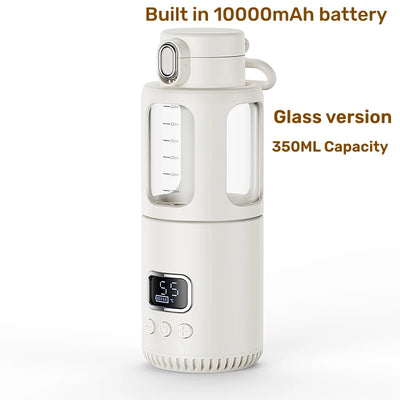 Portable Bottle Warmer For Baby Milk Travel Fast Heating &Charging 10000/18000mAh Battery Thermostat Electric Baby Bottle Heater