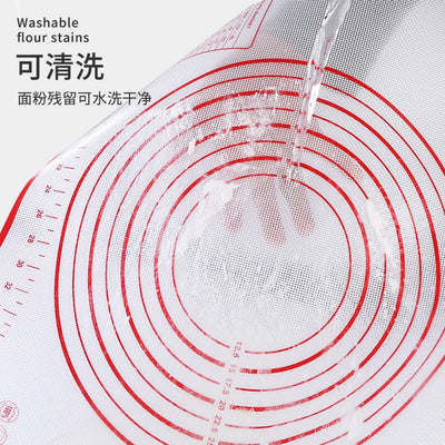 Large Size Silicone Kneading Pad Non-Stick Surface Rolling Dough Mat With Scale Kitchen Cooking Pastry Sheet Oven Liner Bakeware