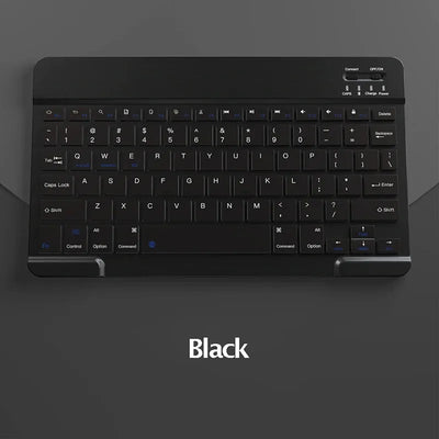 10-INCH SPANISH/ENGLISH BLUETOOTH KEYBOARD – WIRELESS RECHARGEABLE UNIVERSAL KEYBOARD FOR IPAD AIR/PRO, PHONE, TABLET, LAPTOP