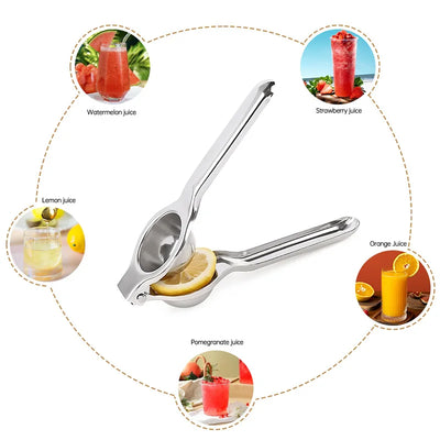 Lemon Squeezer Stainless Steel Manual Juicer Processor Hand Pressed Orange Citrus Fruit Juicer Portable Practical Kitchen Tools