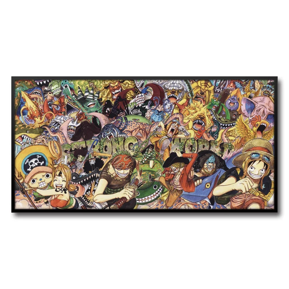 Unframed famous Japan anime One piece canvas print poster for living home home decor Cartoon wall art picture painting