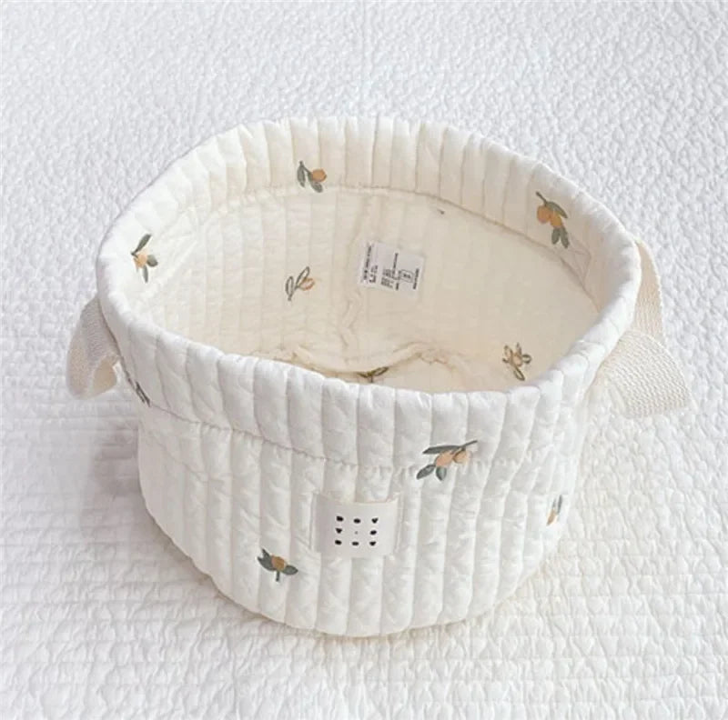South Korea Ins Dirty Clothes Storage Basket Baby Diaper Storage Basket Home Quilted Children's Toys Clutter Sorting Basket