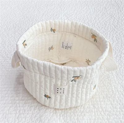 South Korea Ins Dirty Clothes Storage Basket Baby Diaper Storage Basket Home Quilted Children's Toys Clutter Sorting Basket