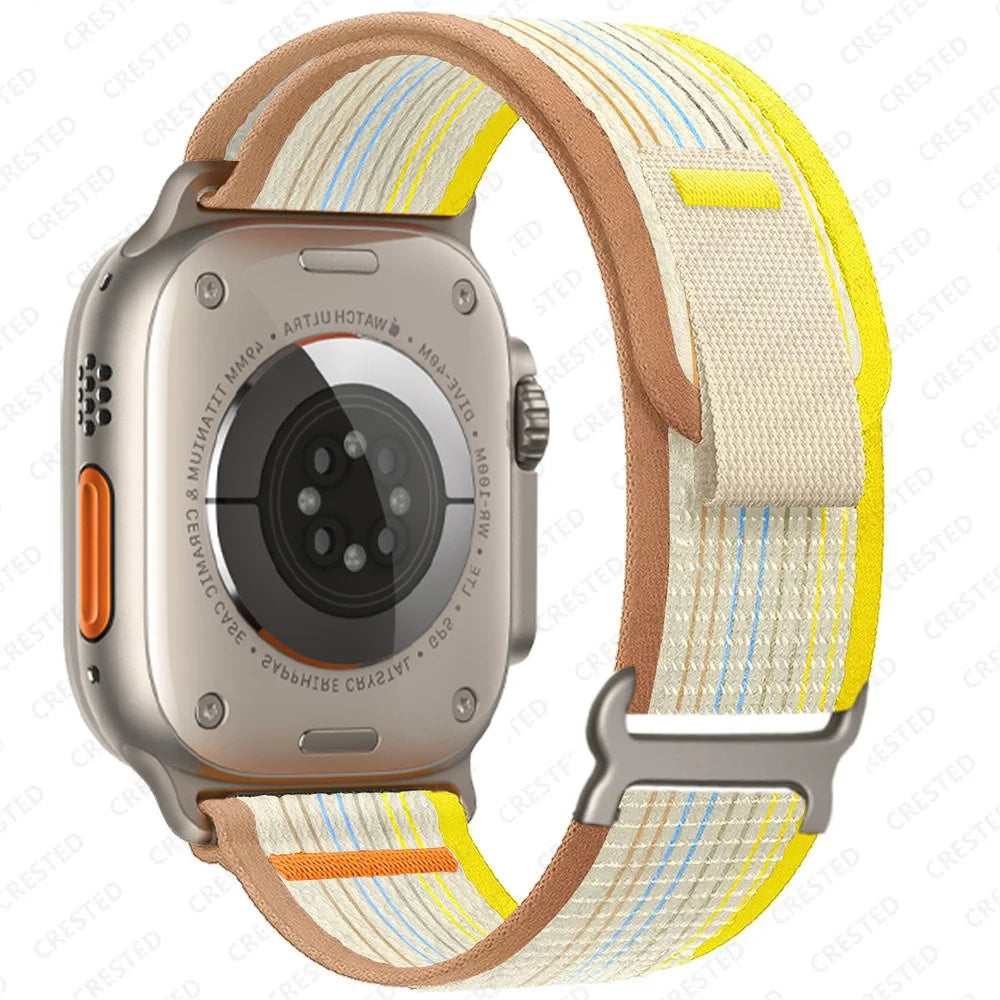 Trail Strap For Apple Watch Ultra 2 Band 49mm 45mm 44mm 42mm 40mm 41mm 38mm Nylon bracelet correa iwatch series10 9 8 7 6 5 4 SE
