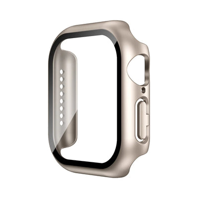 Tempered Glass+Case For Apple Watch 38mm 40mm 41mm 42mm 44mm 45mm 46mm Screen Protector Protective Cover iWatch 10 8 7 9 6 SE 5