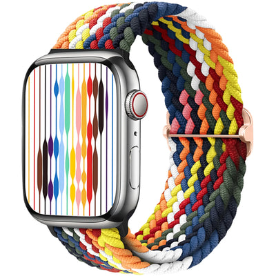 Braided Solo Loop For Apple watch band 45mm 44mm 40mm 49mm 38 41mm Elastic correa bracelet series 8 9 5 4 3 SE 6 7 Ultra 2 strap