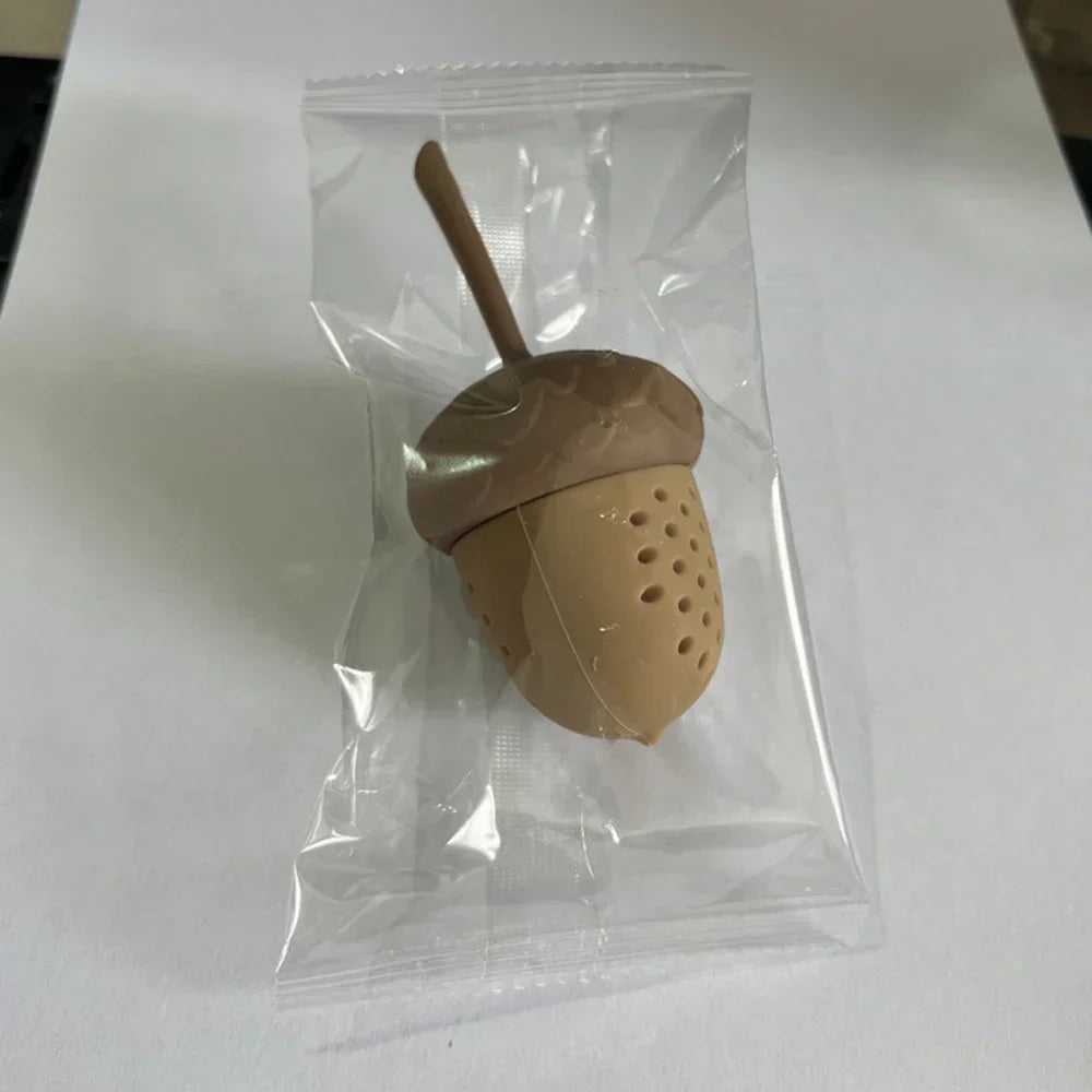 Acorn Shape Silicone Tea Infuser Spice Tea Strainer Cooking Seasoning Bag Tea Bag Home Kitchen Gadgets Kitchen Accessory