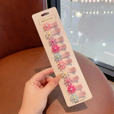 10 PCS New Baby Hairpin Fruit Bows Cartoon Hair Clips Baby Side Bangs Clip for Kawaii Girls Headdress Accessories Baby Bows