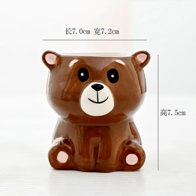 Cartoon Cute Fleshy Flowerpot Desktop Display Potted Container Decoration Gift Balcony Plant Ceramic Creativity