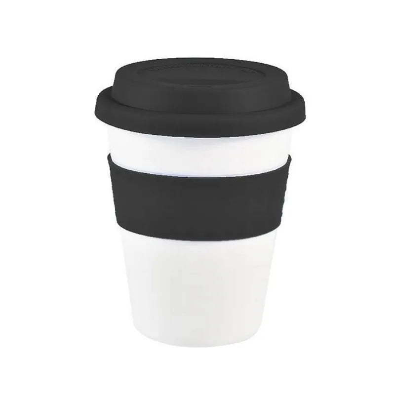 Reusable Water Cup Heat Insulated Outdoor Travel Travel Mug 400ml Hotel Cup With Silicone Lid Drinkware Portable Tea Coffee Cup