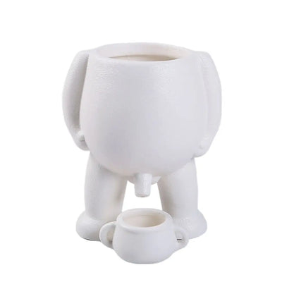 Funny Resin Funny Flowerpot Creative Piss Pot Shape Flower Pots With Drainage Holes Figure Vases for Home Office Decor