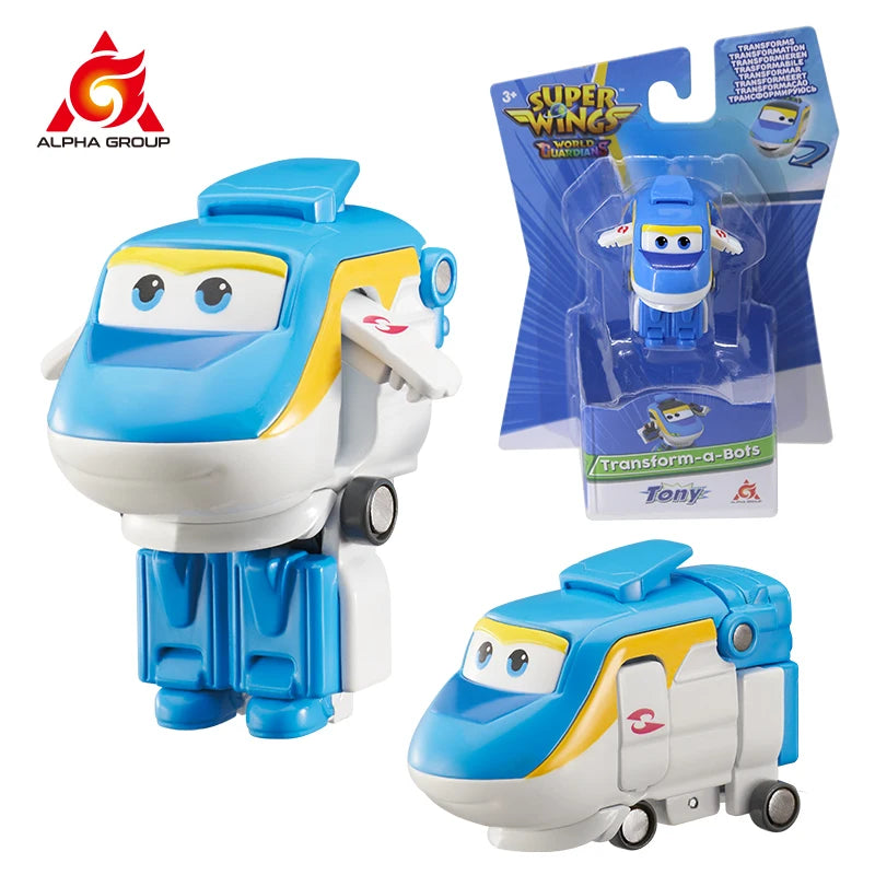 36 Types Super Wings 2" Scale Mini Transforming Anime Deformation Plane Robot Action Figures Transformation Toys For Kids Gifts