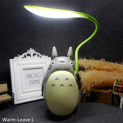Creative Night Lights LED Cartoon Totoro Shape Lamp USB Rechargeable Reading Table Desk Lamps for Kids Gift Home Decor Novelty