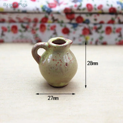 1:12 Miniature Ceramic Vase Dollhouse Diy Doll House Decor Accessories