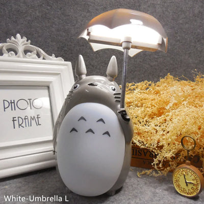 Creative Night Lights LED Cartoon Totoro Shape Lamp USB Rechargeable Reading Table Desk Lamps for Kids Gift Home Decor Novelty