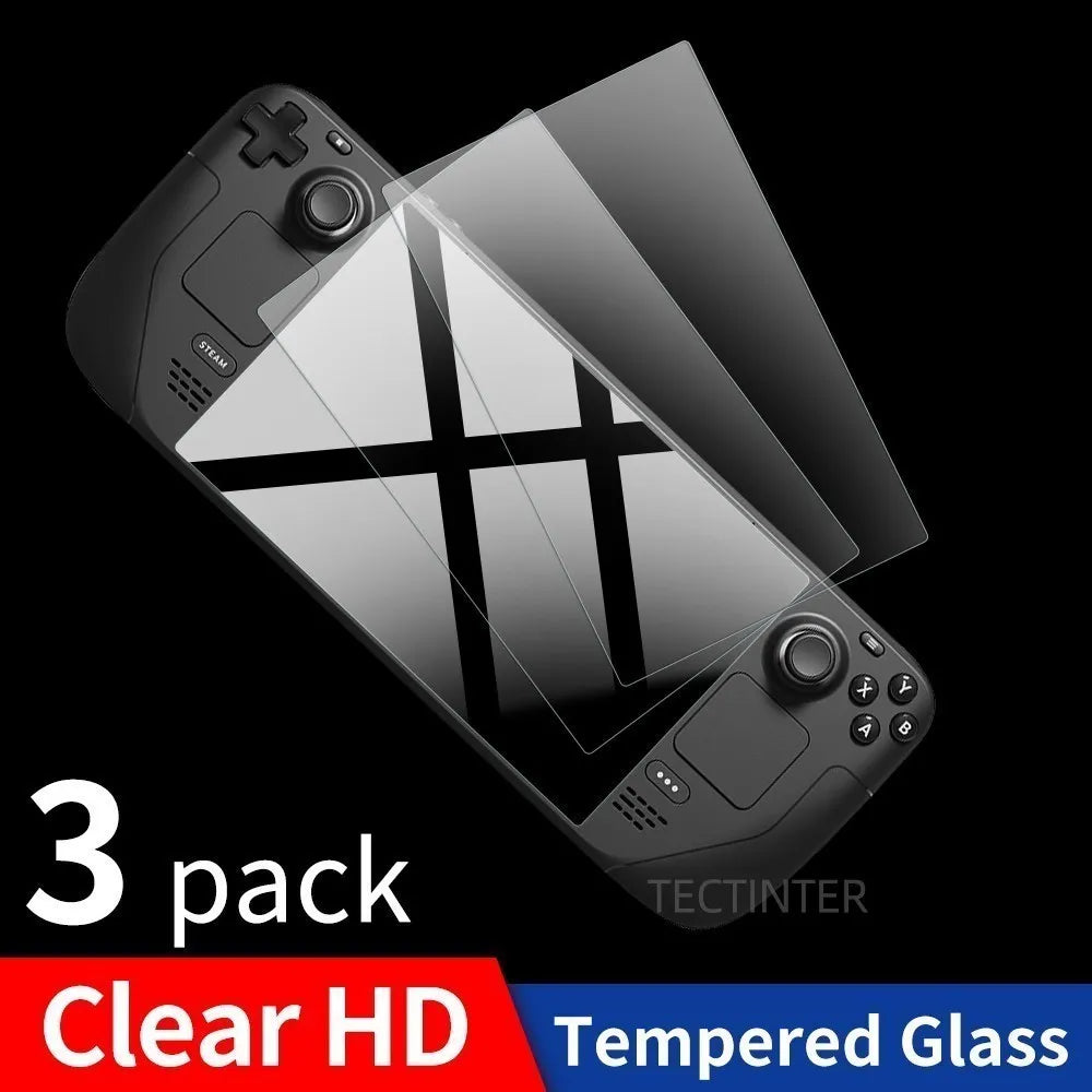 PREMIUM TEMPERED GLASS SCREEN PROTECTOR FOR VALVE STEAM DECK – 9H ANTI-SCRATCH GUARD FILM