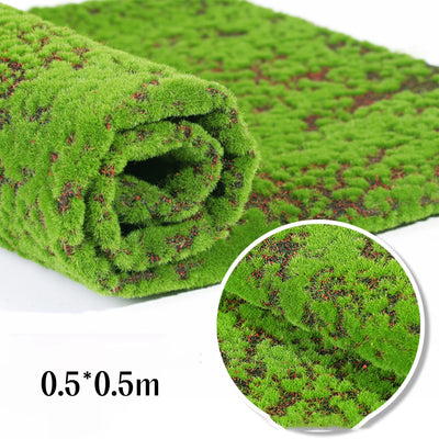 Artificial Moss Turf Simulation Grass Mat Garden DIY Micro Landscape Bonsai Decoration Wall Green Lawn Dollhouse Decor 15/30/50c
