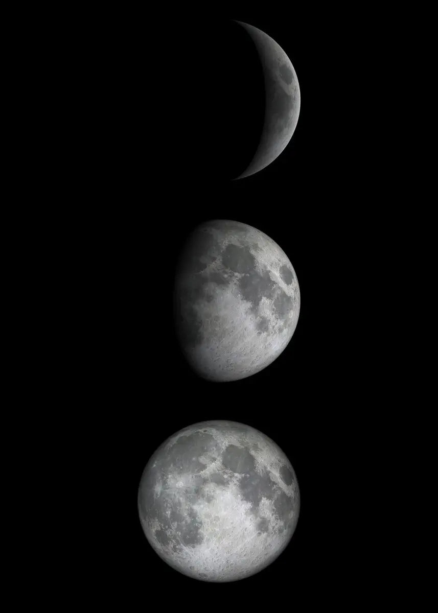 Black White Art Moon Phase Posters Aesthetic Canvas Prints Painting Wall Picture for Living Room Bar Cafe Home Decor Cuadros