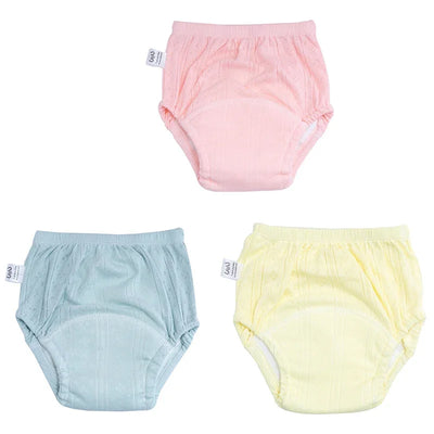 3PCS/LOT NEWBORN COTTON TRAINING PANTS SUMMER BABY SHORTS WASHABLE REUSABLE CLOTH DIAPERS INFANT NAPPIES