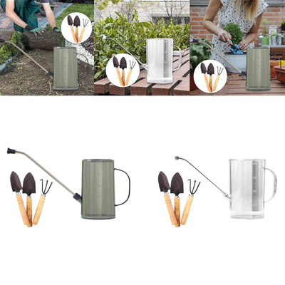 1L Watering Can with 3 Gardening Tools Easy to Use Plant Watering Can for Flower Bonsai Office Garden Flower Indoor Outdoor