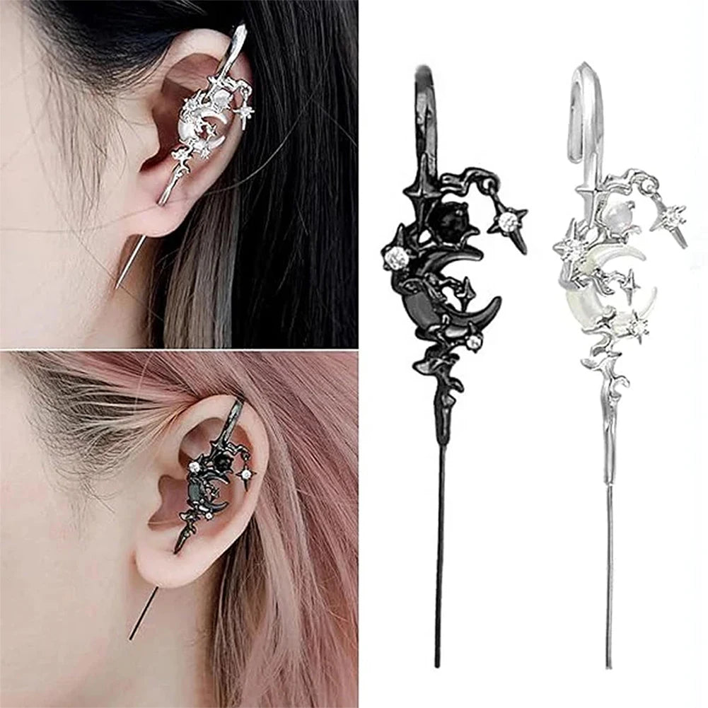 Novelty Star Moon Earring Elegant Fashion Dangle Stud For Daily Wear Earrings For Women Earrings Women's Earrings Jewelry