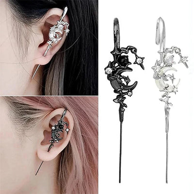 Novelty Star Moon Earring Elegant Fashion Dangle Stud For Daily Wear Earrings For Women Earrings Women's Earrings Jewelry