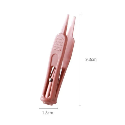 Safety Forceps with LED Light Baby Dig Booger Clip Infants Clean Ear Nose Navel Safety Tweezers Safe Forceps Cleaning Supplies
