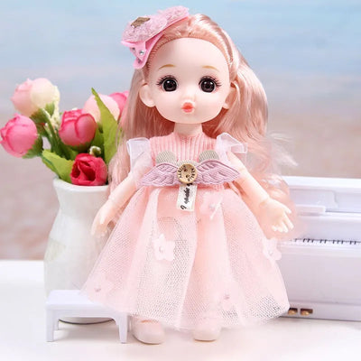 Mini multi-joint Molly girl doll 17 cm changeable constant tide confused Barbie doll
