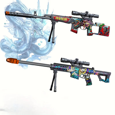 MINI NEW SVD Sniper Gun, Shooting Toy Gel Ball Blaster With Bracket, Fully Manual Outdoor Toy Model Without Charging,