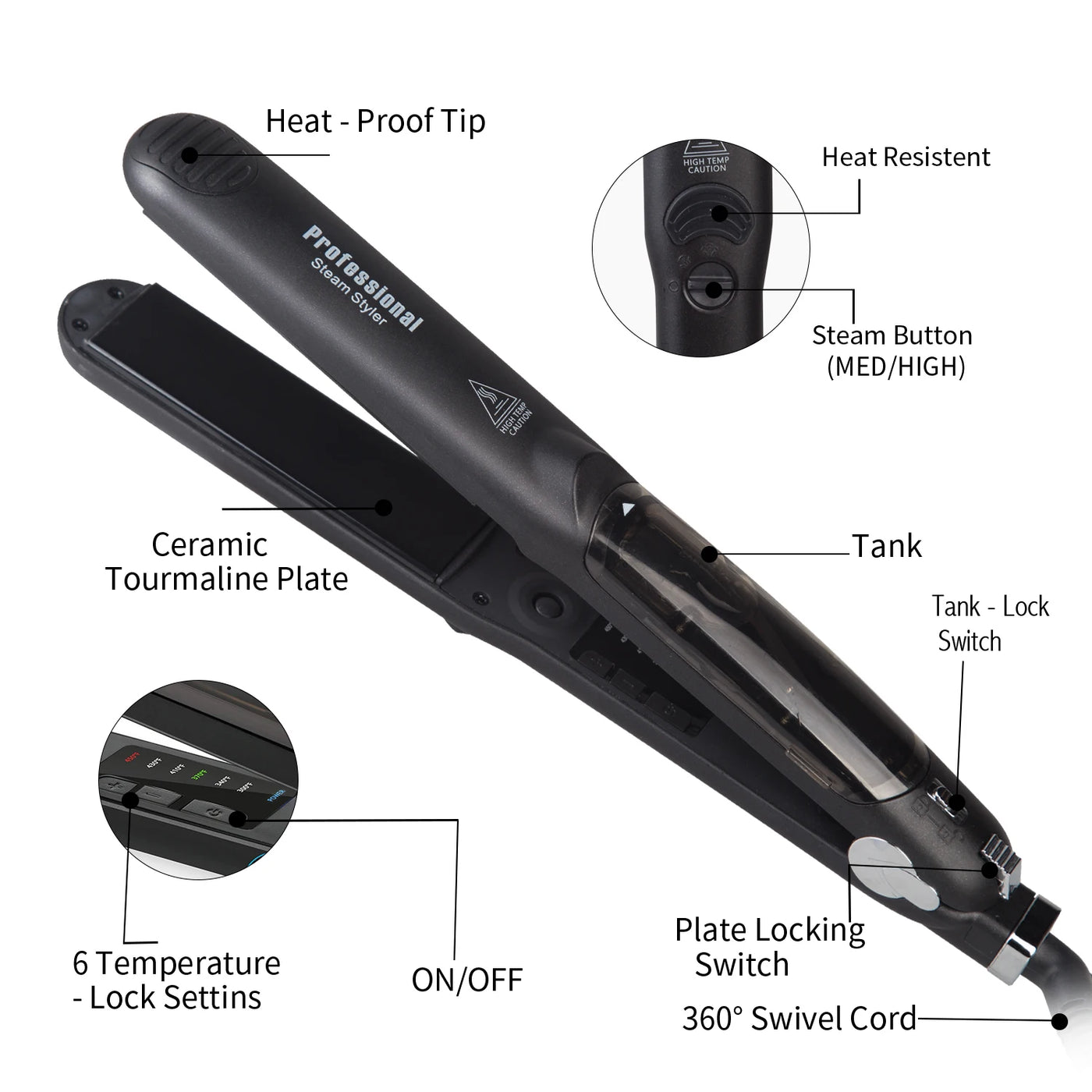 Steam_Hair_Straightener_Professional_Ceramic_Vapor_Flat_Iron_450℉_Fast_Heat_Argan_Oil_Treatment_Hair_Care _Tools