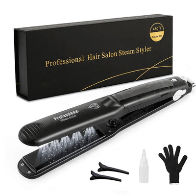 Steam_Hair_Straightener_Professional_Ceramic_Vapor_Flat_Iron_450℉_Fast_Heat_Argan_Oil_Treatment_Hair_Care _ools