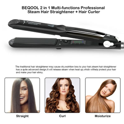 Steam_Hair_Straightener_Professional_Ceramic_Vapor_Flat_Iron_450℉_Fast_Heat_Argan_Oil_Treatment_Hair_Care _Tools