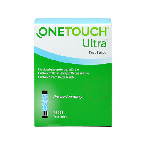 OneTouch Ultra Blue Blood Glucose Test Strips, 100 Ct