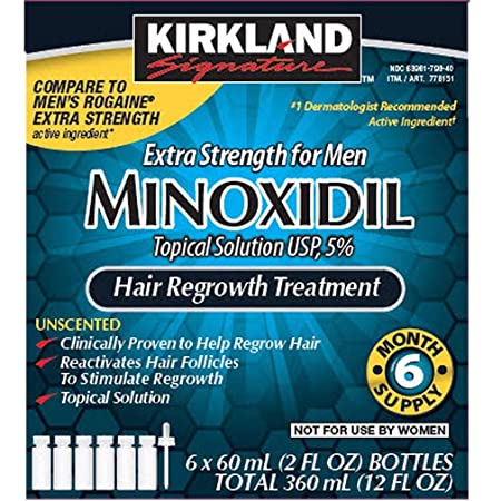 Minoxidil 5% Extra Strength Hair Loss Regrowth Treatment Men